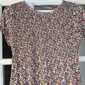 Juniors' Rewind Floral Top Size Medium